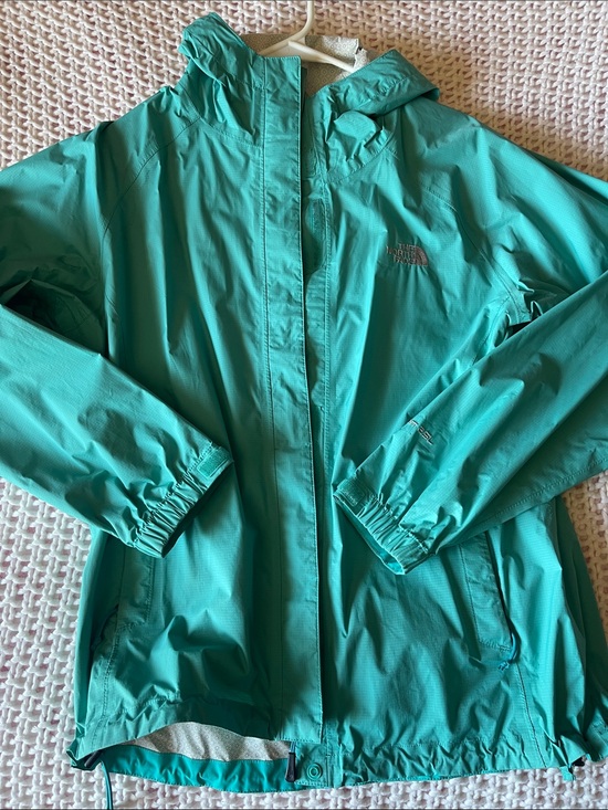 The North Face Jackets & Blazers - The North Face Teal Hooded Shell Jacket